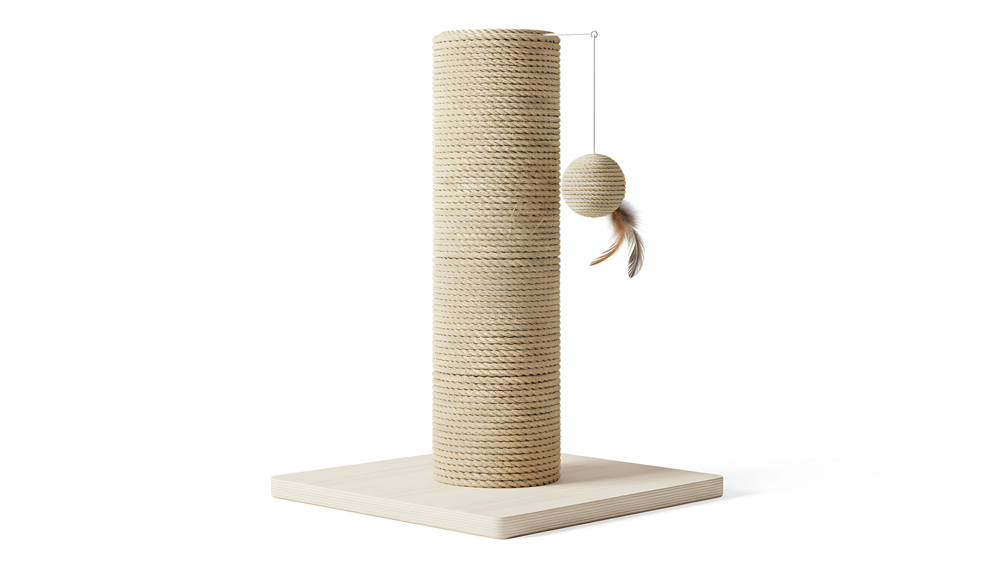 Durable Cat Scratching Post with Sisal Rope (Furniture Protection)