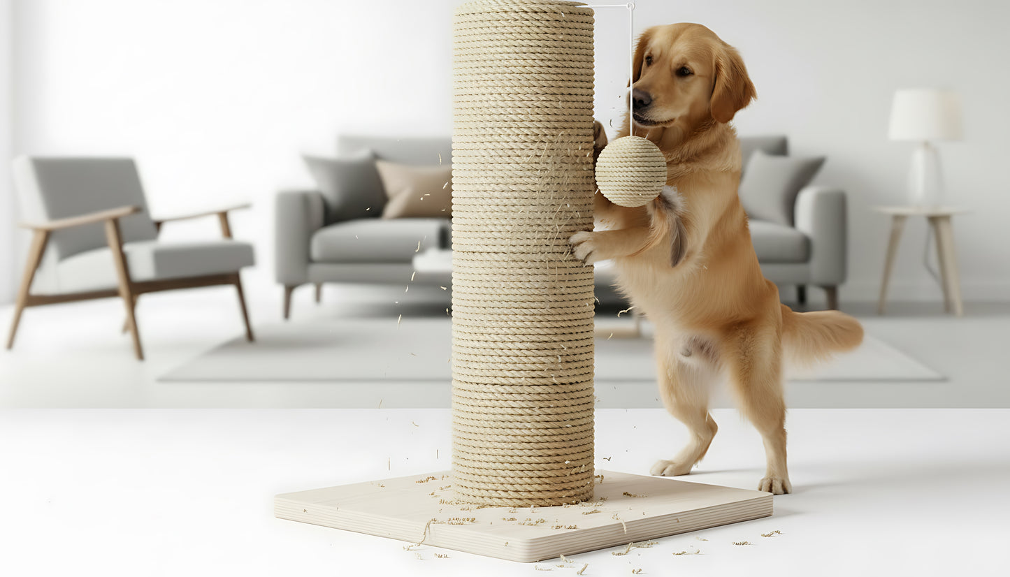 Durable Cat Scratching Post with Sisal Rope (Furniture Protection)