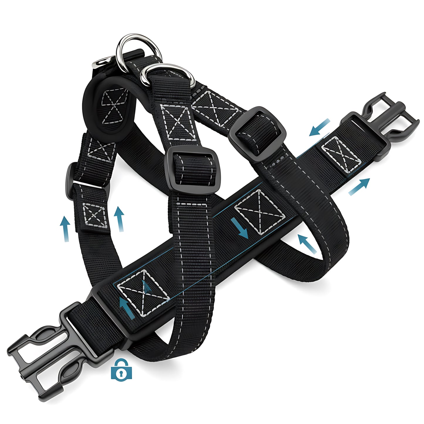 Dog Seat Belt Safety Harness for Car Travel Protection Adjustable Pet Restraint