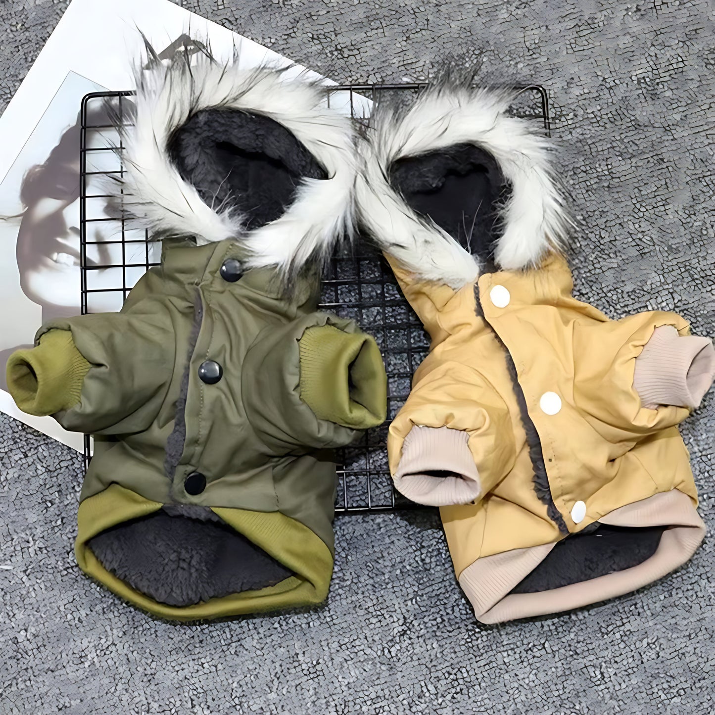 Winter Puppy Dog Coat – Thick Warm Hoodie Jacket for Small & Medium Dogs